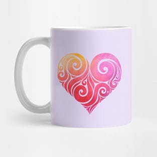 Swirly Heart Mug